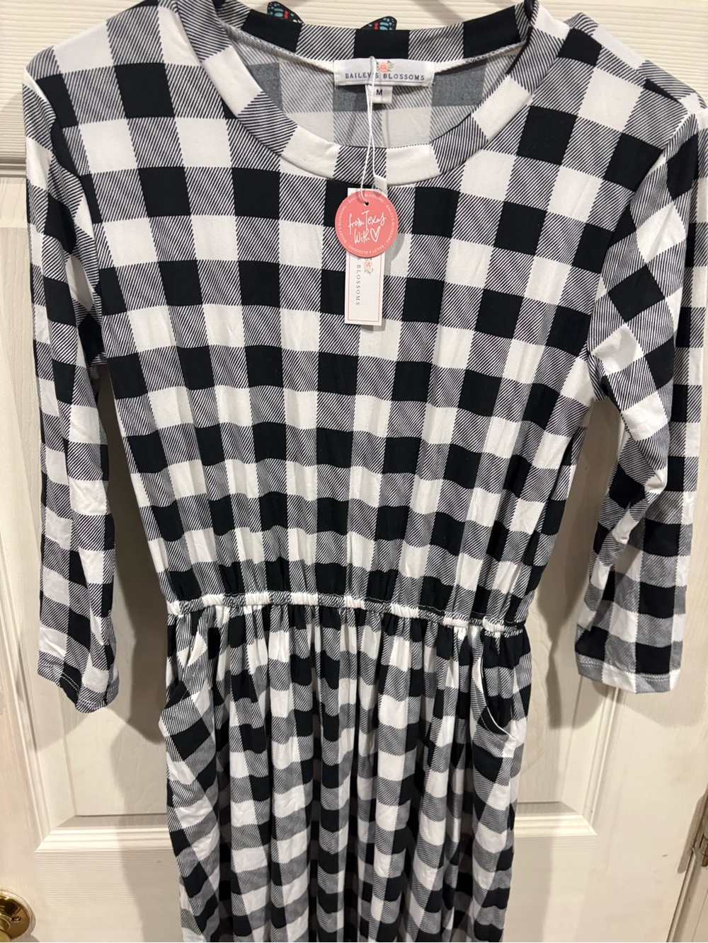 Black & White Buffalo Check Dress